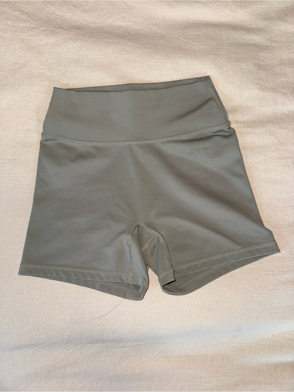 AYBL High-Waist Women’s Workout Shorts - Sage Green